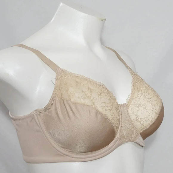 42DD Bali 3438 Glamorous Back-Smoothing UW Bra NUDE NWT - Picture 2 of 3
